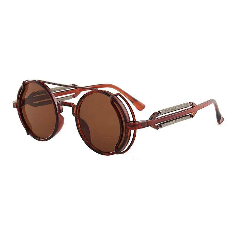Steampunk Sunglasses UV400 Round Frame 10~13days