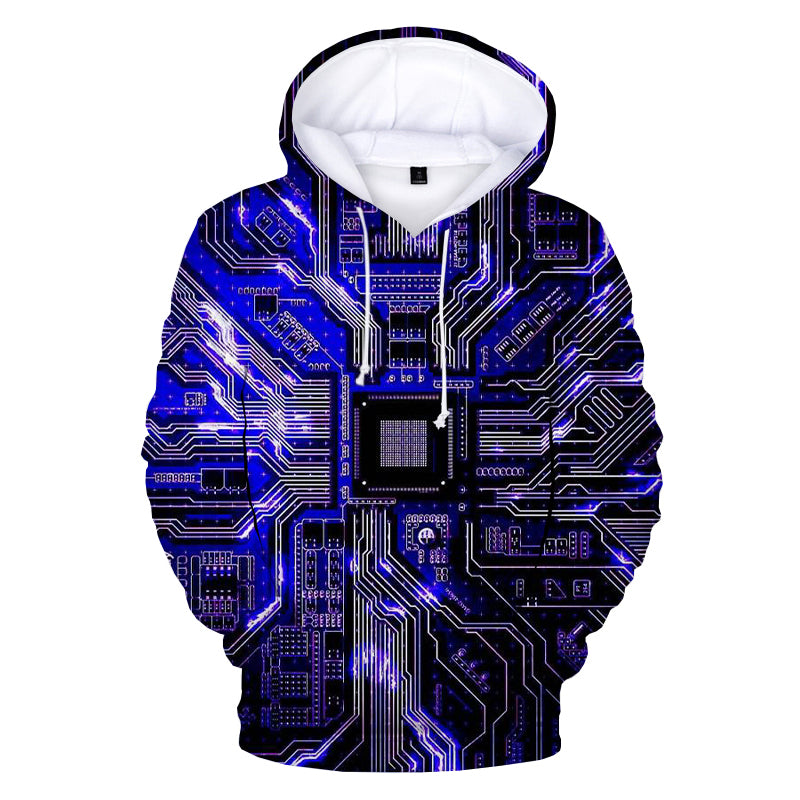 3D Printing Couple Casual Hoodie Tide Brand Men's Hooded Sweater