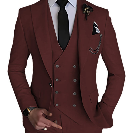 Business Casual Men's Three-piece Suit