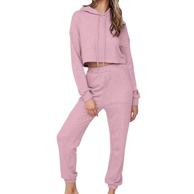 Casual Hoodie Suit Sportswear Home Furnishing Two-Piece Set