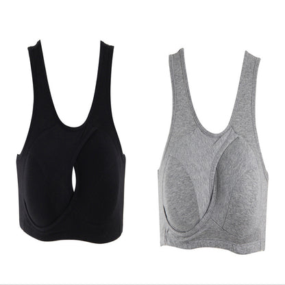 Women's Wireless Thin Gathered Vest Sports Breathable Beauty Back 3-7days