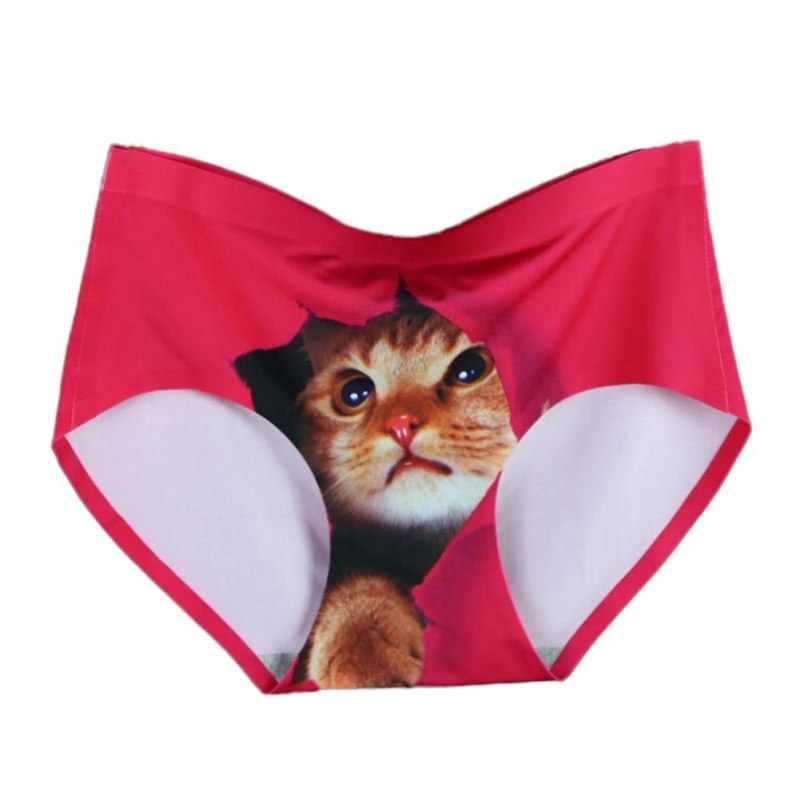 3d Print Cat Cotton Underwear Women Panties Seamless Briefs New Arrival Female Ropa Interior Mujer Lingerie