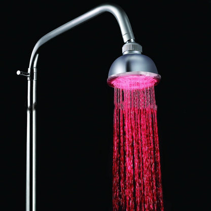 Romantic LED Shower Head Pressurized Water Saving Adjustable 7 Color LED Shower Head Facut Home Bathroom LED Shower Sprinkler