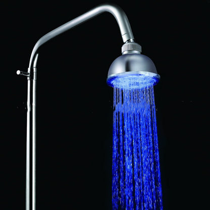 Romantic LED Shower Head Pressurized Water Saving Adjustable 7 Color LED Shower Head Facut Home Bathroom LED Shower Sprinkler