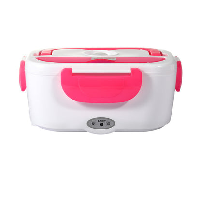 Kitchen Electric Heated Lunch Box Stainless Steel School Car Picnic Food Heating Heater Food Warmer Container