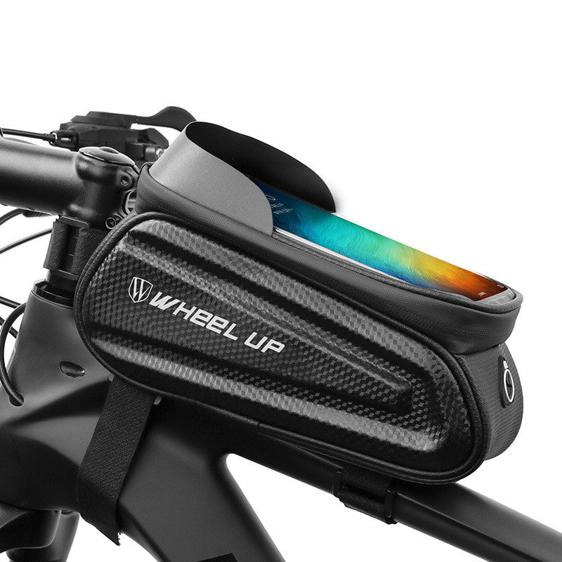 WHEEL UP Hard Shell Bicycle Bag Front Beam Bag Mountain Bike Mobile Phone Touch Screen Upper Tube Bag Saddle Bag Riding Equipment