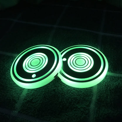 LED luminous water coaster, water cup mat, car atmosphere light