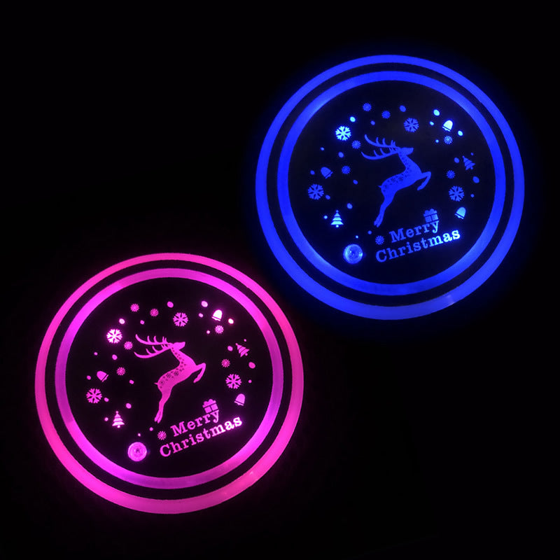 LED luminous water coaster, water cup mat, car atmosphere light