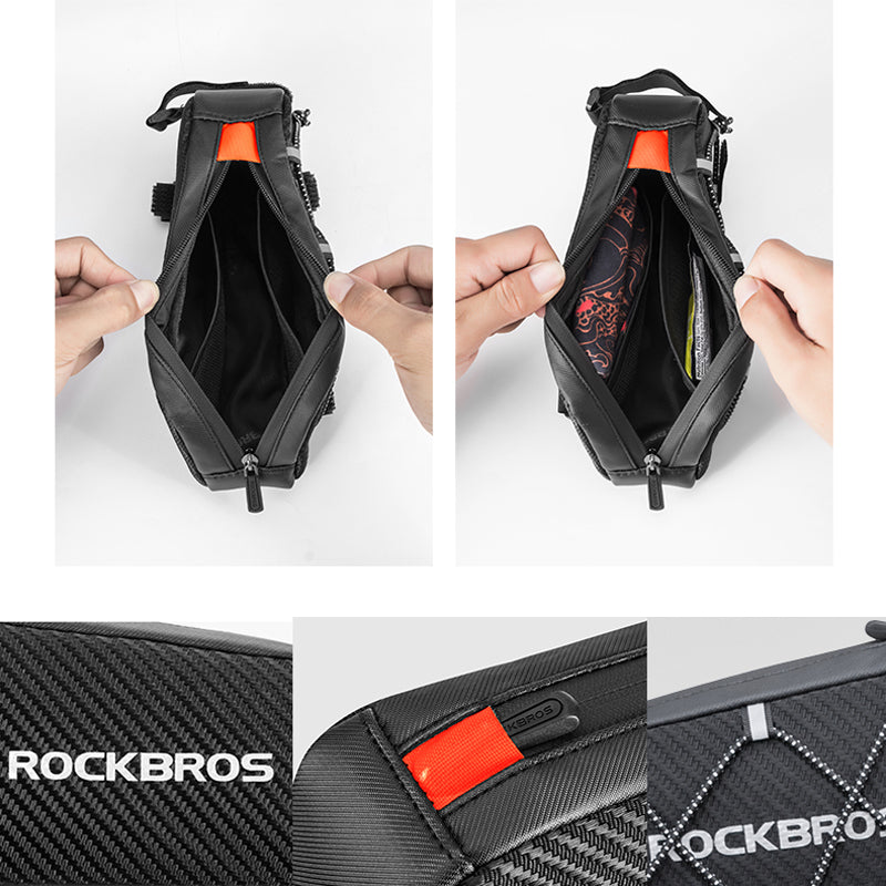 Bike Front Tube Front Cover Road Beam Bag Mountain Riding Waterproof Saddle Bag