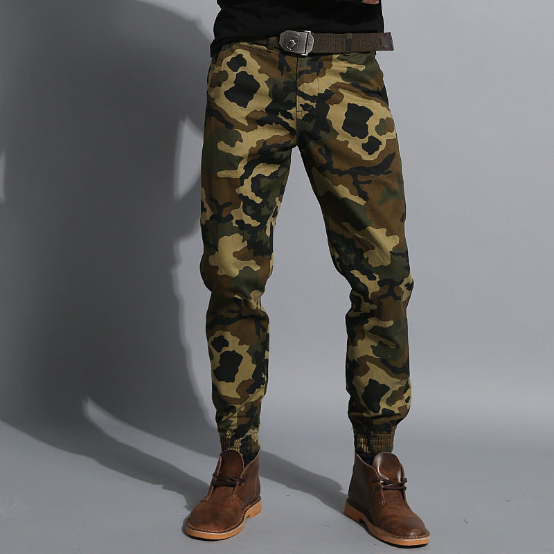 Camouflage Pants Men's Slim-fit Trousers, Casual Pants, Special Work Pants