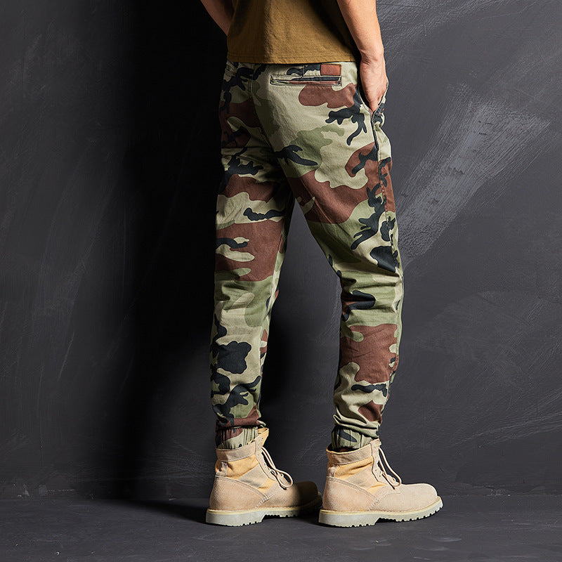 Camouflage Pants Men's Slim-fit Trousers, Casual Pants, Special Work Pants