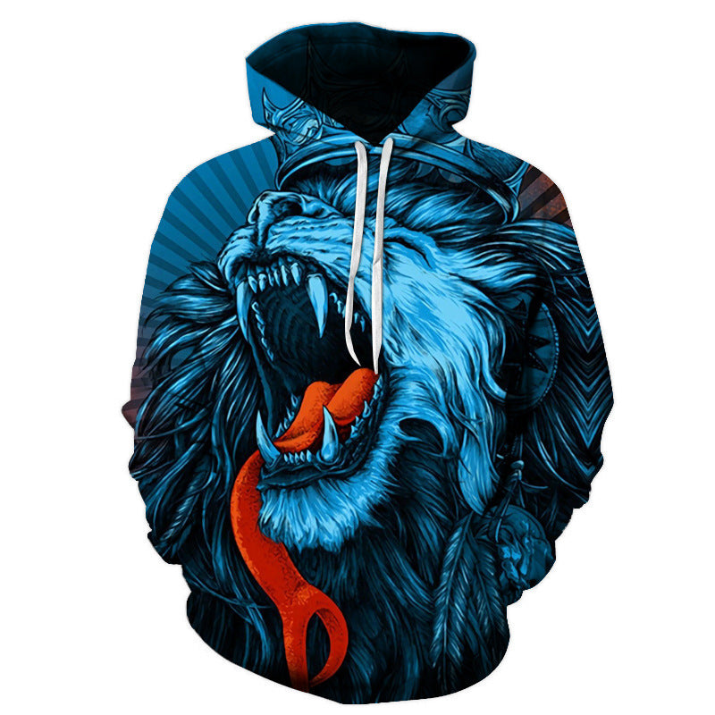 Owl 3D Digital Printing Men's Hooded Sweatshirt