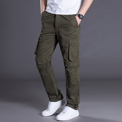 Men'S Work Pants Multi-Pocket Overalls