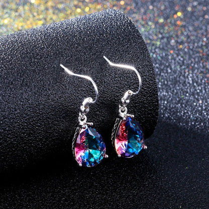 Rainbow drop earrings