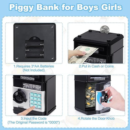 Saving Challenge Automatic Coin Storage Box, 4-9 days