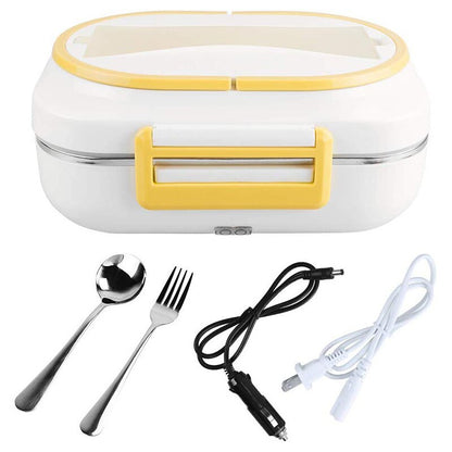 Three-grid Electric Heating Lunch Box Food Heater For Vehicle-mounted Office