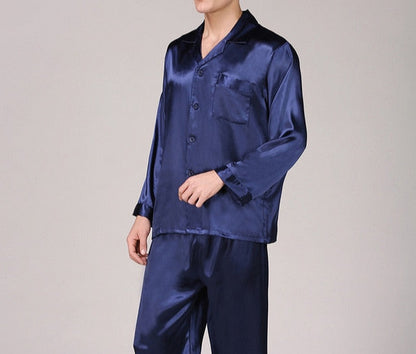 Men's Designer Ice Silk Pajama Set