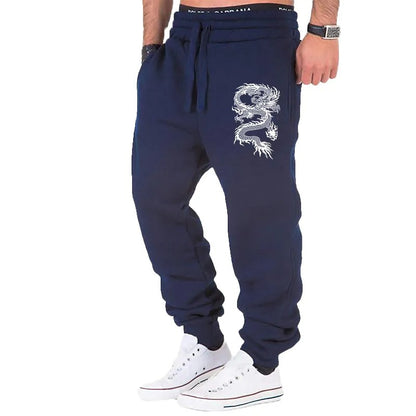 Men's Fashion Casual Dragon Jogger Pants