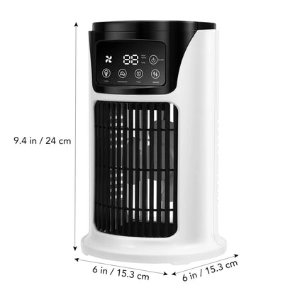 Portable Air Conditioner Humidifier Atmosphere Light Fan USB Cooler Air Conditioner, 3 in 1 Function, Office Household Essential Cooler USB Portable Air Conditioner USB Fan