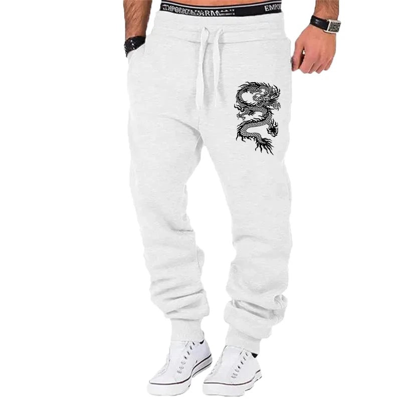 Men's Fashion Casual Dragon Jogger Pants