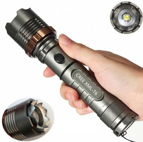 CREE t6 glare flashlight T6 flashlight T6 zoom rechargeable flashlight