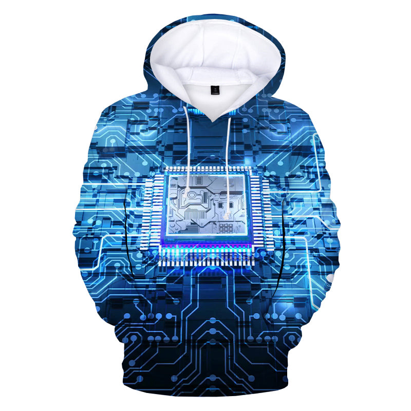 3D Printing Couple Casual Hoodie Tide Brand Men's Hooded Sweater