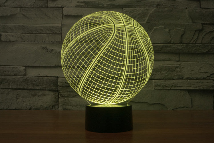 Basketball Creative Illusion Colorful 3D Lights 5-9days