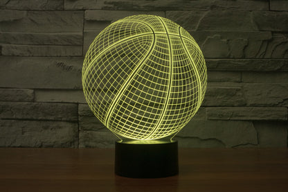 Basketball Creative Illusion Colorful 3D Lights 5-9days