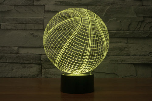 Basketball Creative Illusion Colorful 3D Lights 5-9days