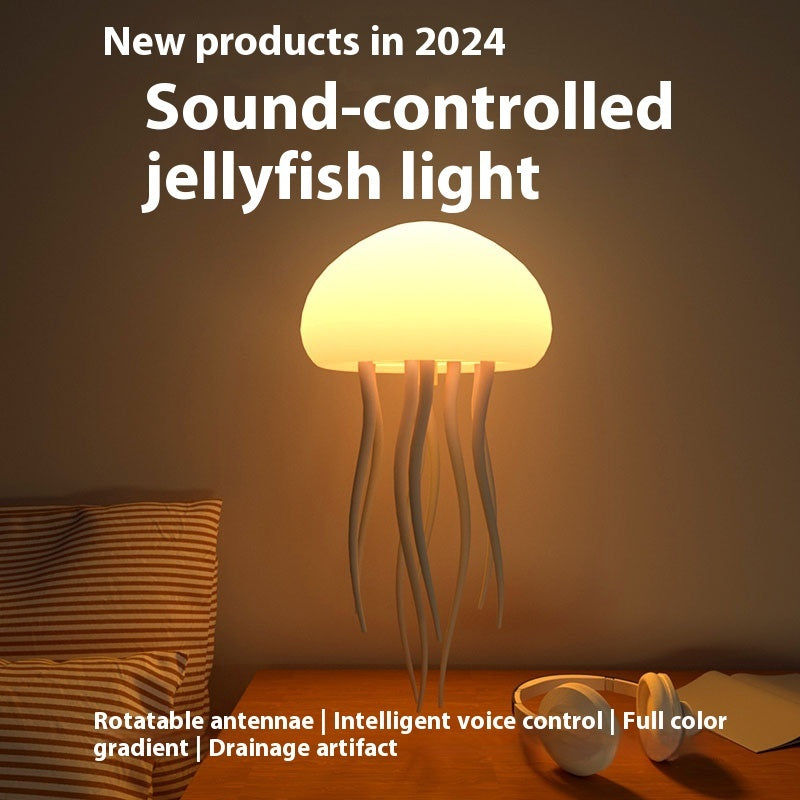 Jellyfish Mood Lamp LED Jellyfish Night Light Portable Jellyfish Lamp Jellyfish Decorations Smart Table Lamp For Bedside Desk 5-9days