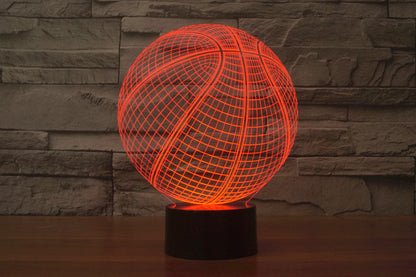 Basketball Creative Illusion Colorful 3D Lights 5-9days