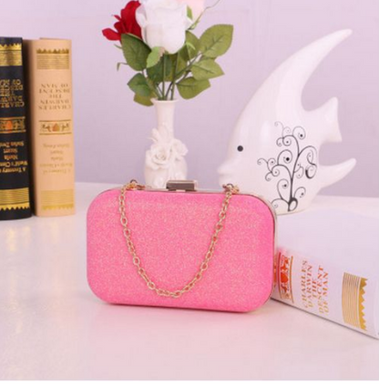 Women Handbag Evening Bags For Party New Women Chain Shoulder Bag Ladies Fashion Gold Clutch Box Bag Women Messenger