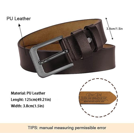 Belt For Dad - Brown - Red 3-5 days