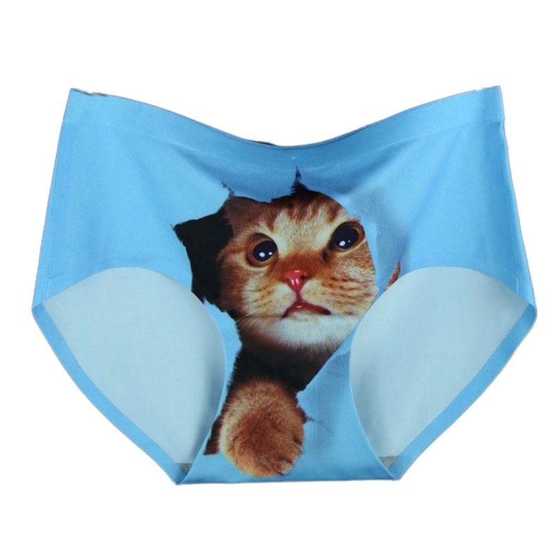 3d Print Cat Cotton Underwear Women Panties Seamless Briefs New Arrival Female Ropa Interior Mujer Lingerie