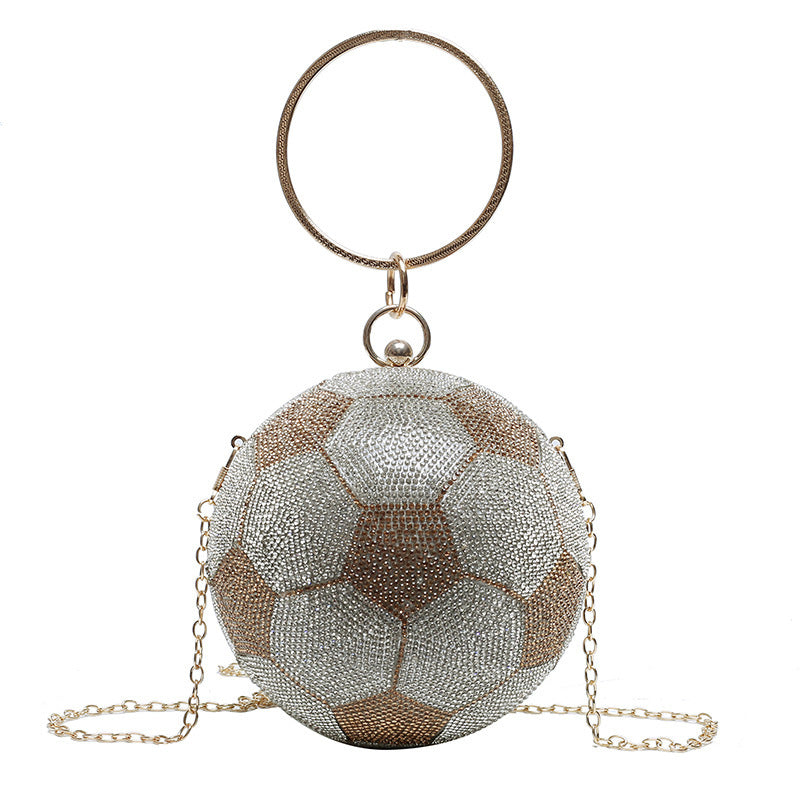 Football shape all-match chain slung personality female bag