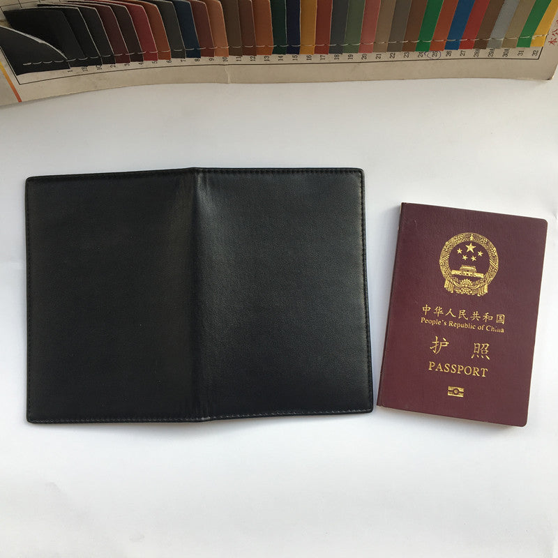 RFID Anti-magnetic Passport Holder Leather ID Case