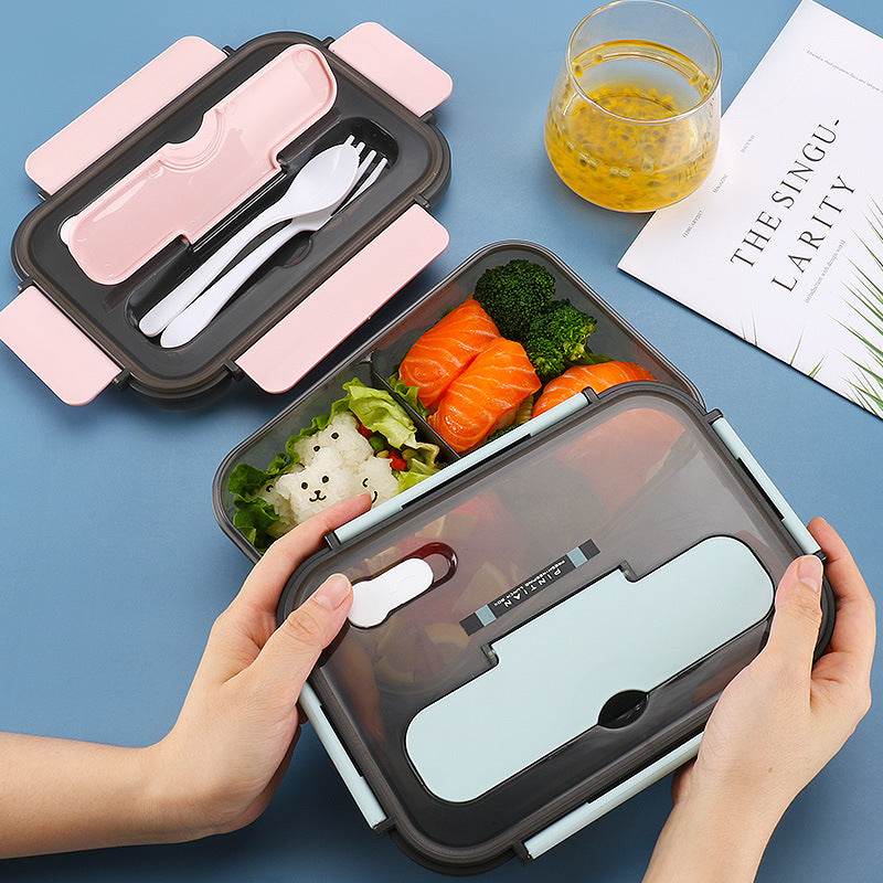 Kitchen Lunch Box Work Student Outdoor Activities Travel Microwave Heating Food Container Plastic Bento Box Storage Snacks Boxes