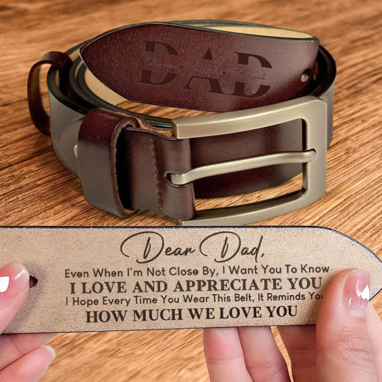 Belt For Dad - Brown - Red 3-5 days