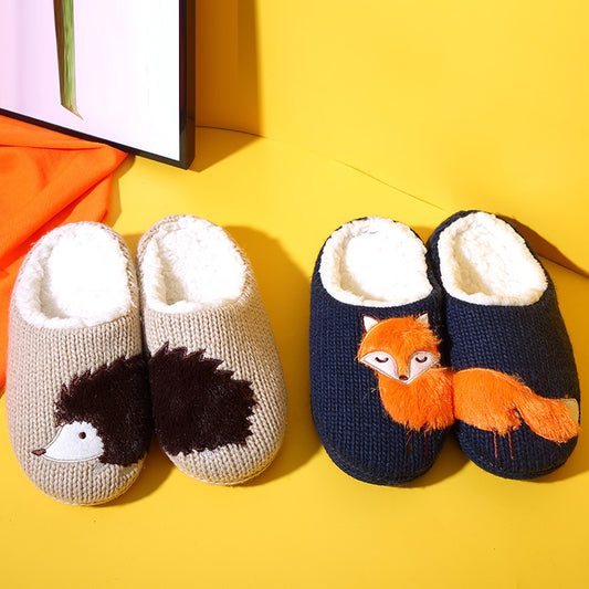 Men And Women Indoor Cotton Slippers Cartoon Cute