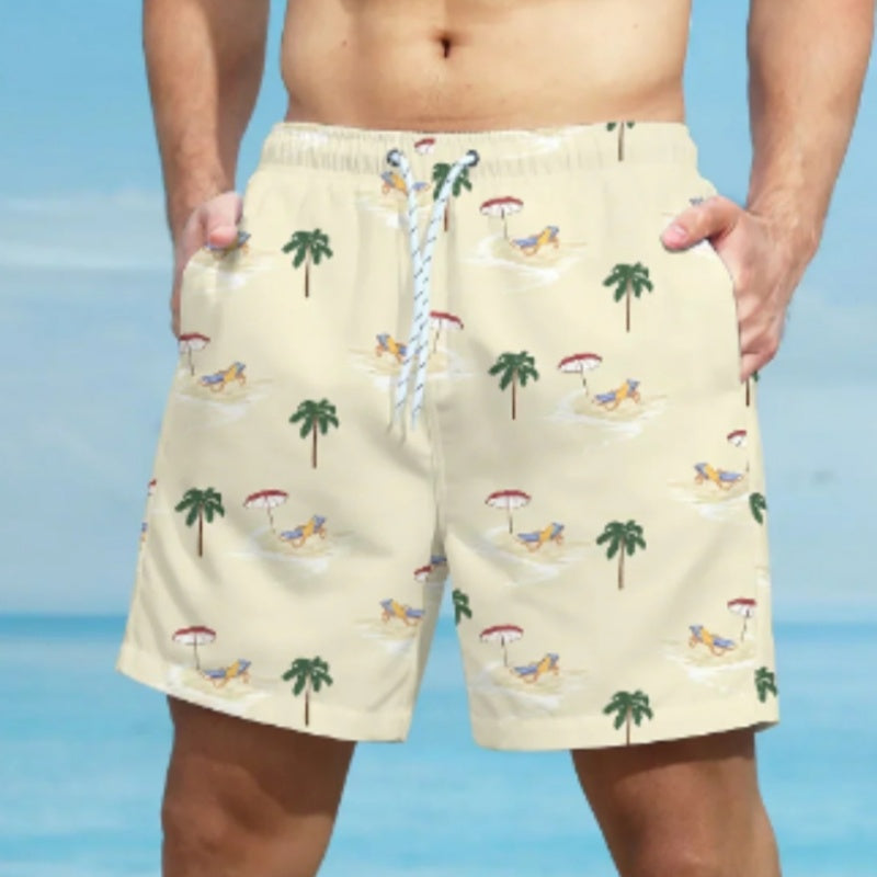 Printed Men's Fashionable Sports Beach Shorts