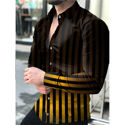 Casual 3D Printed Shirt Plus Size Shirt