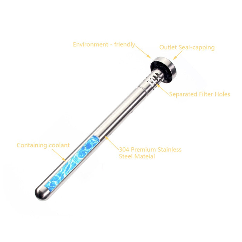 Stainless Steel Fast Ice Wine Cooler Beer Popsicle Portable Cooling Stick