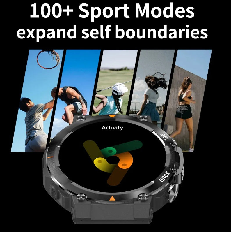MAX18 Men Smartwatch 1.43 inch AMOLED Big Screen BT Calls Gesture Control AI Voice Sports 3-7 days