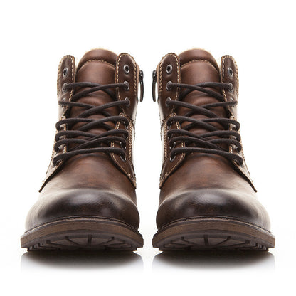 winter men warm shoes martin boots snow boots 7-12days