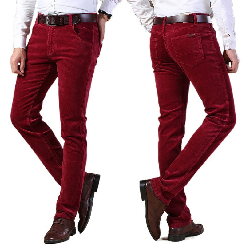 Autumn And Winter Stretch Casual Pants Men's Corduroy Men's Pants