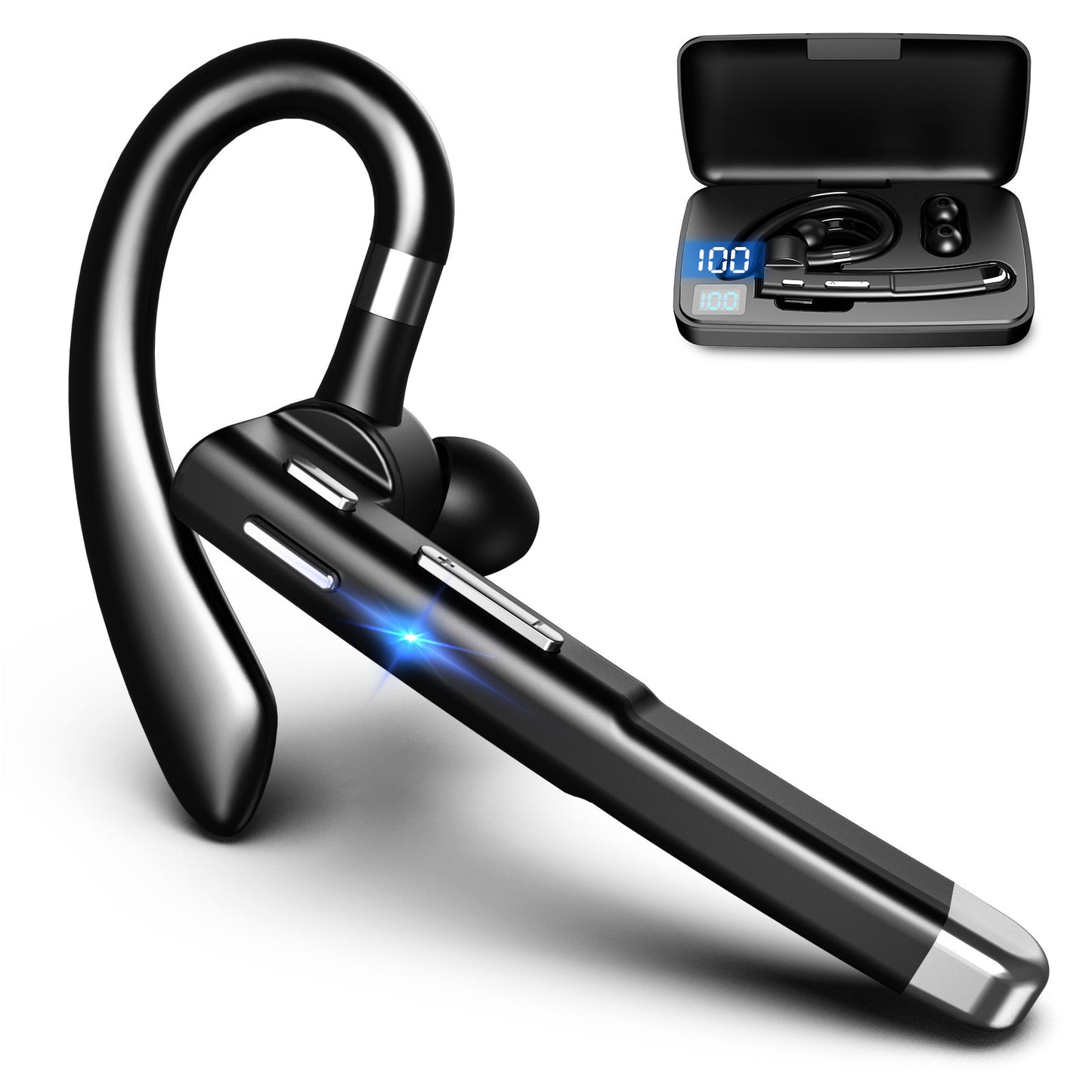 2024 Newest 520 Bluetooth Headset Wireless Headphones CVC8.0 Dual Mic Handsfree Noise Cancelling Earphones For All Smart Phones 7~16days