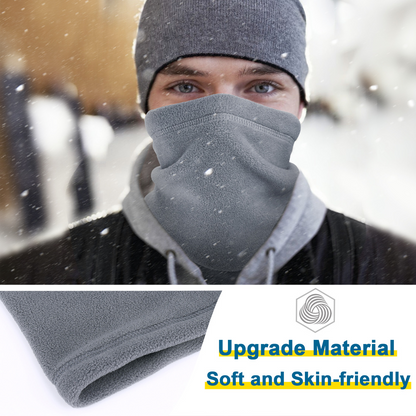 Winter Windproof Scarves Fleece Tube Scarf Mask Soft Half Face Cover SKi Snowboard Neck Warmer Gaiter Fashion Women Men Winter Fleece Face Mask Scarf Balaclava Neck Warmer