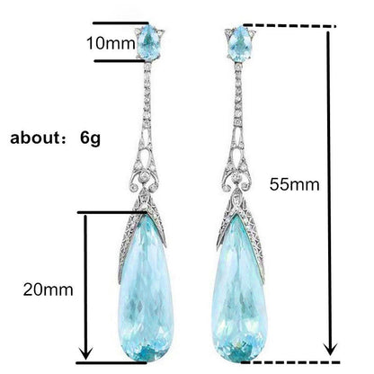 Simple atmospheric water drop earrings earrings