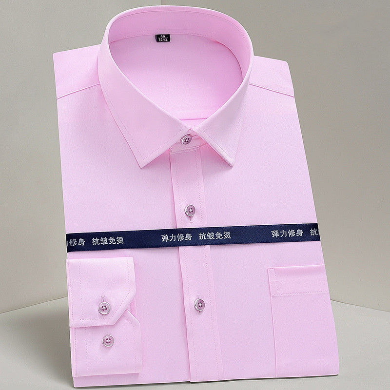 Work Clothes Mercerized Stretch Shirt For Men