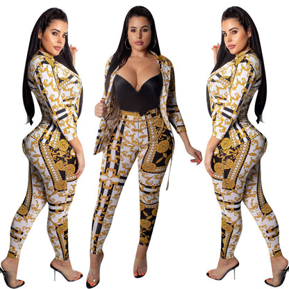 European and American women's 2-piece set